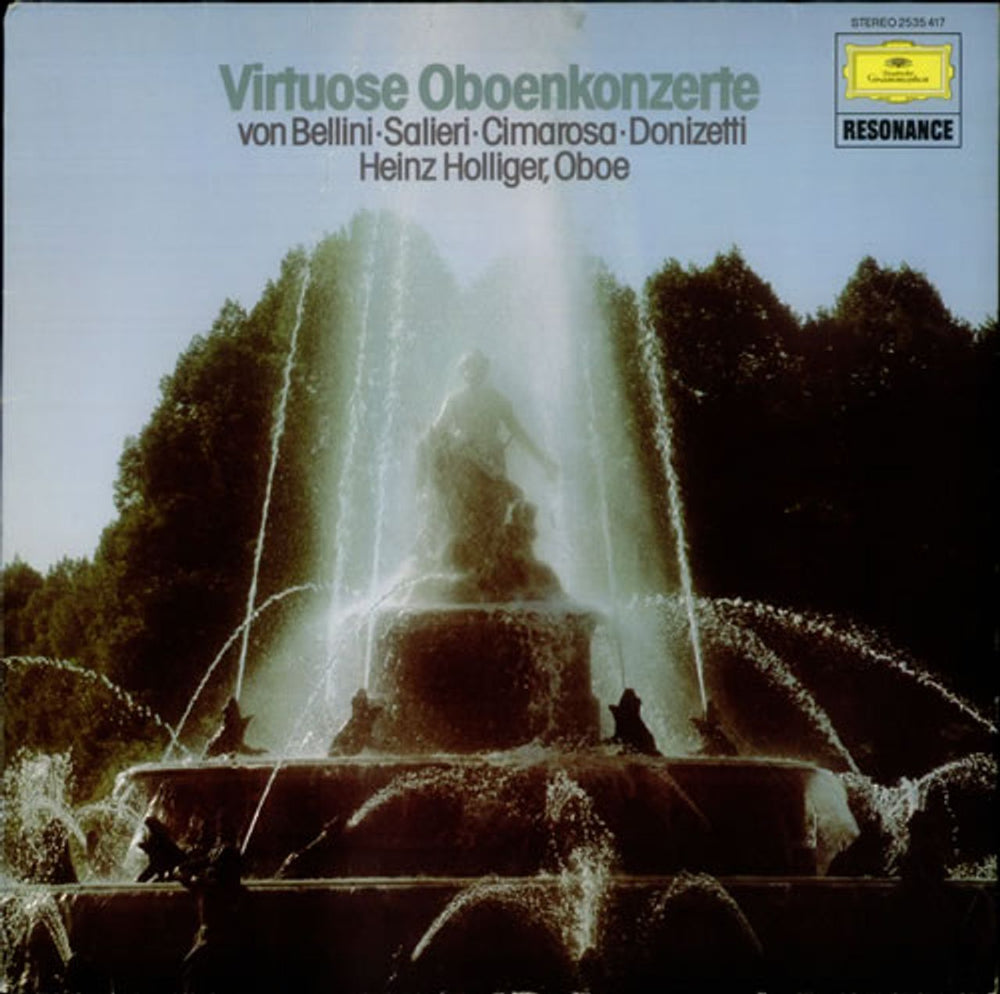 Heinz Holliger Virtuose Oboenkonzerte German vinyl LP album (LP record) 2535417