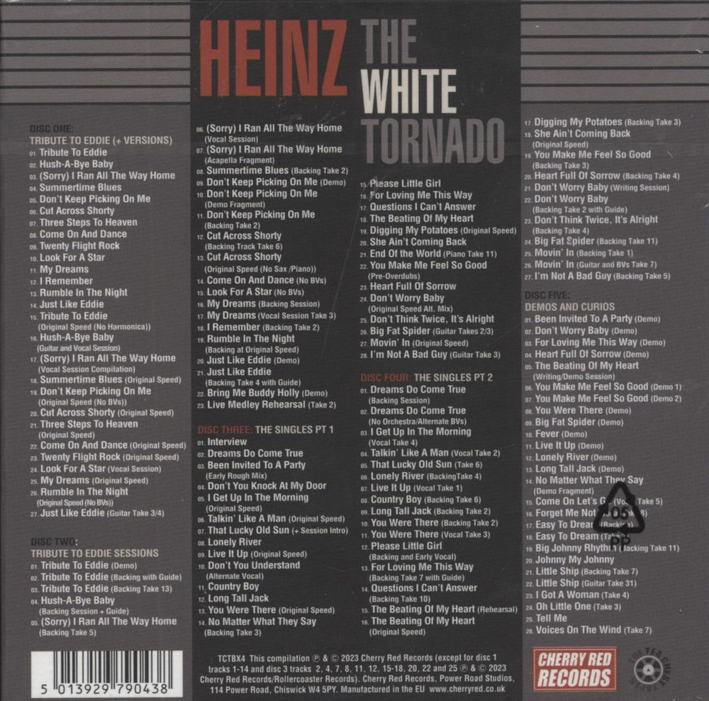 Heinz White Tornado: The Holloway Road Sessions 1963-1966 UK CD Album Box Set 5013929790438