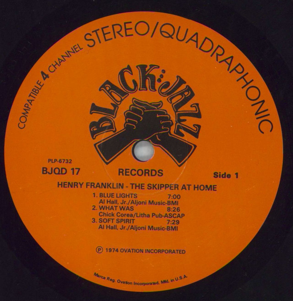 Henry Franklin The Skipper At Home - Quad Japanese Vinyl LP 