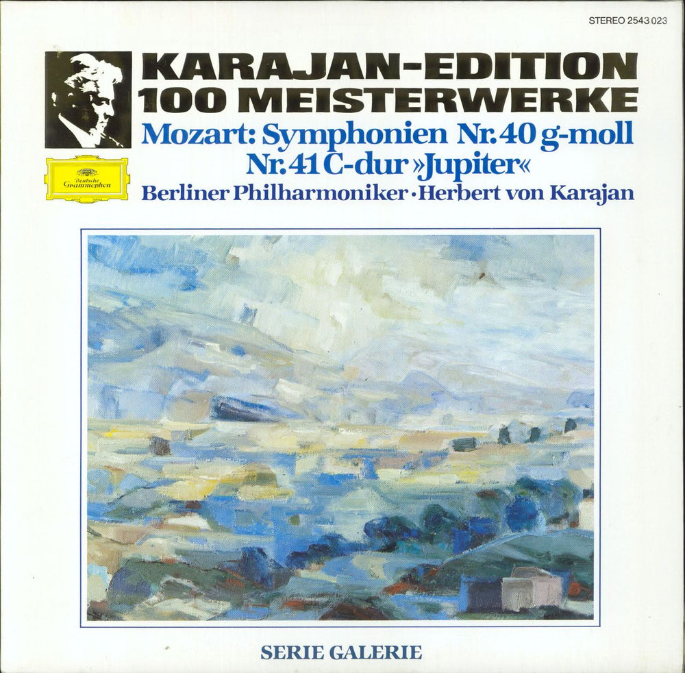 Herbert Von Karajan Mozart: Symphonien Nr.40 G-Moll, Nr.41 C-Dur "Jupiter" German vinyl LP album (LP record) 2543023