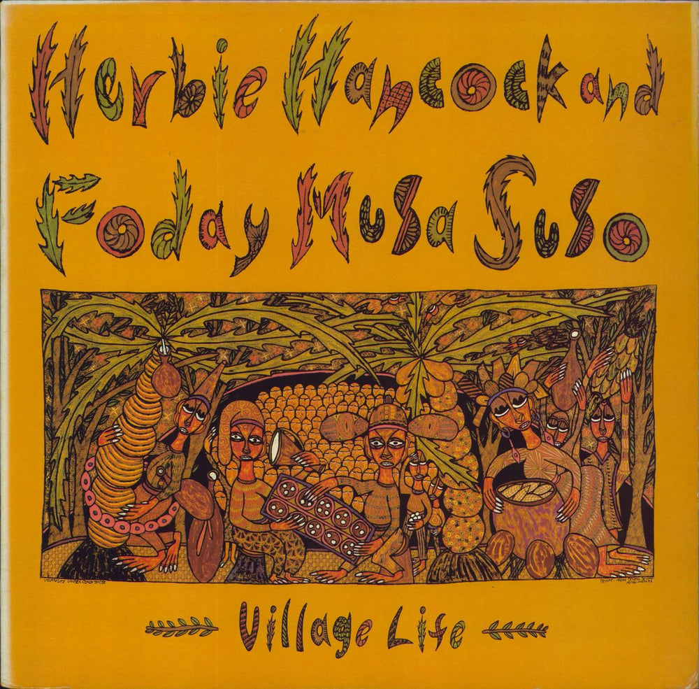 Herbie Hancock Village Life US vinyl LP album (LP record) FC39870