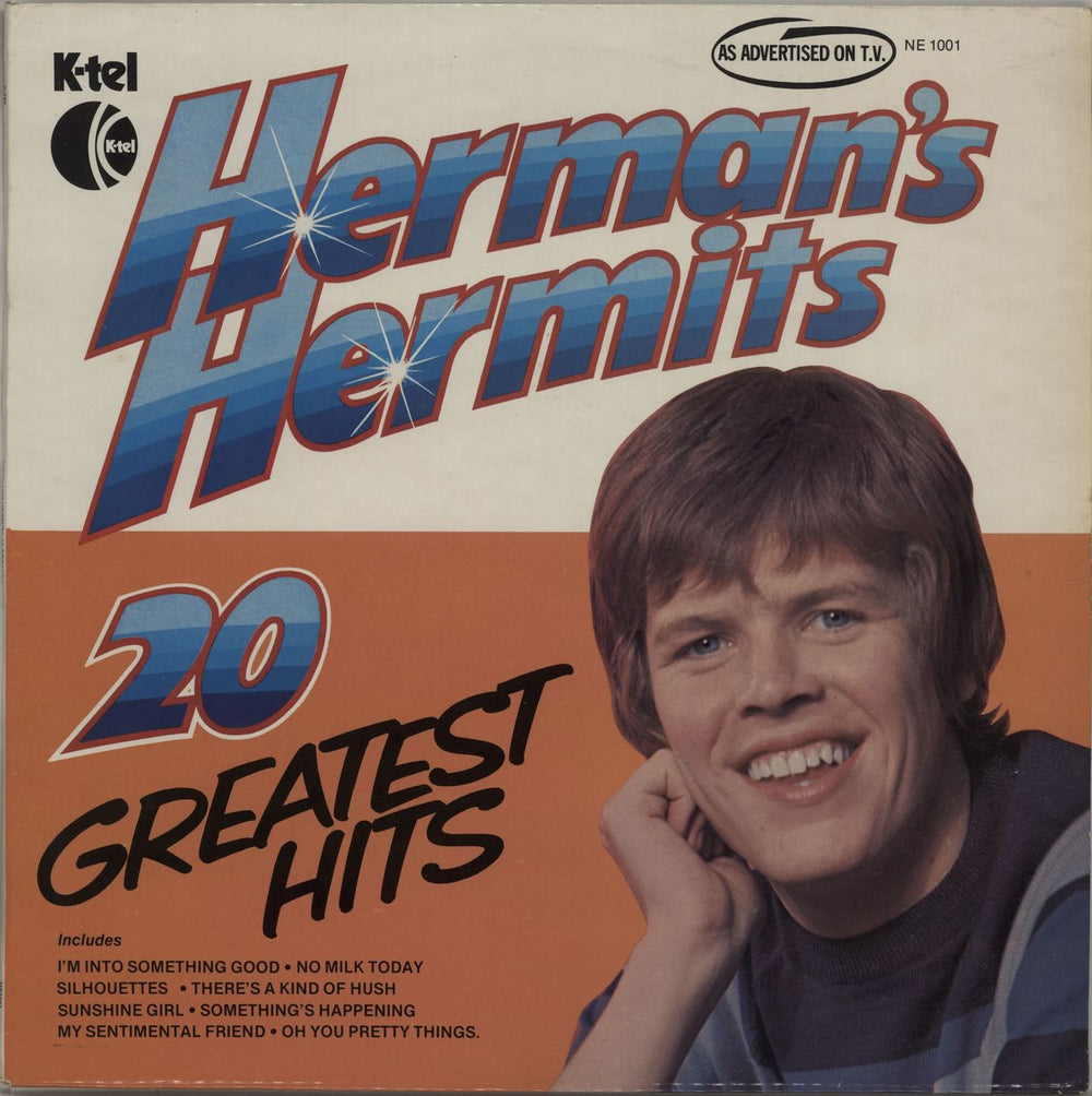 Herman's Hermits 20 Greatest Hits UK vinyl LP album (LP record) NE1001