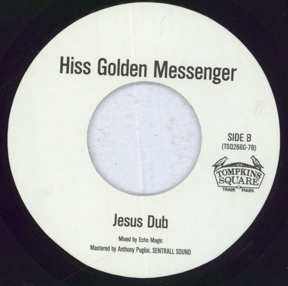 Hiss Golden Messenger Jesus Shot Me In The Head US 7" vinyl single (7 inch record / 45) 673855060514