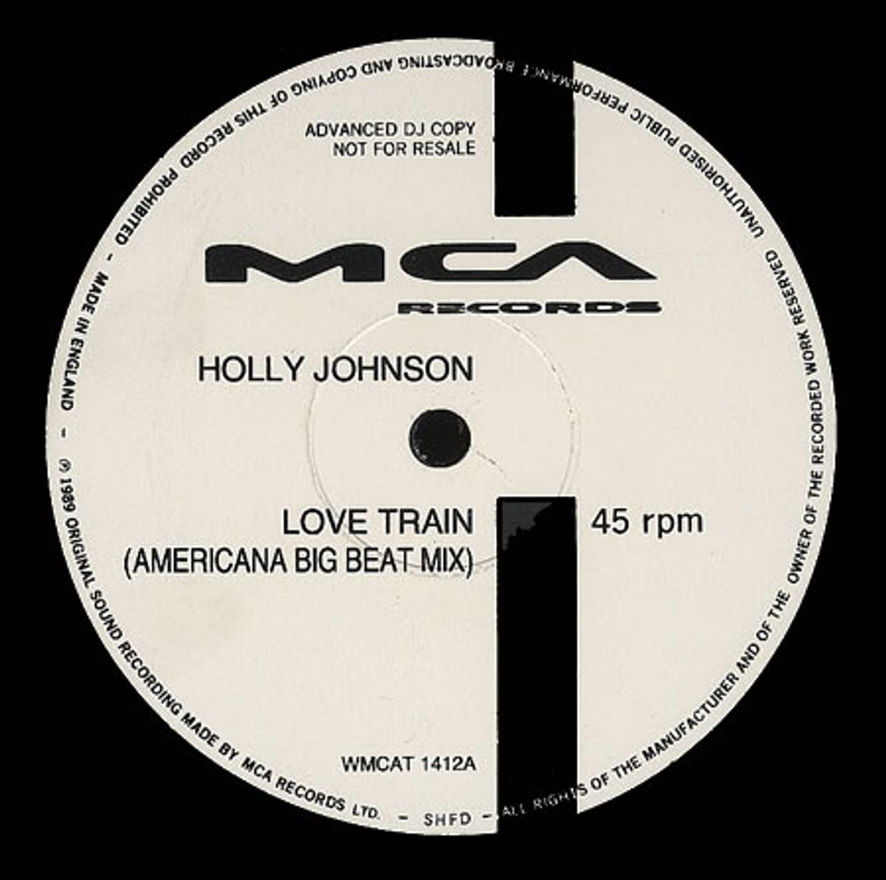 Holly Johnson Love Train UK Promo 12" vinyl single (12 inch record / Maxi-single) WMCAT1412