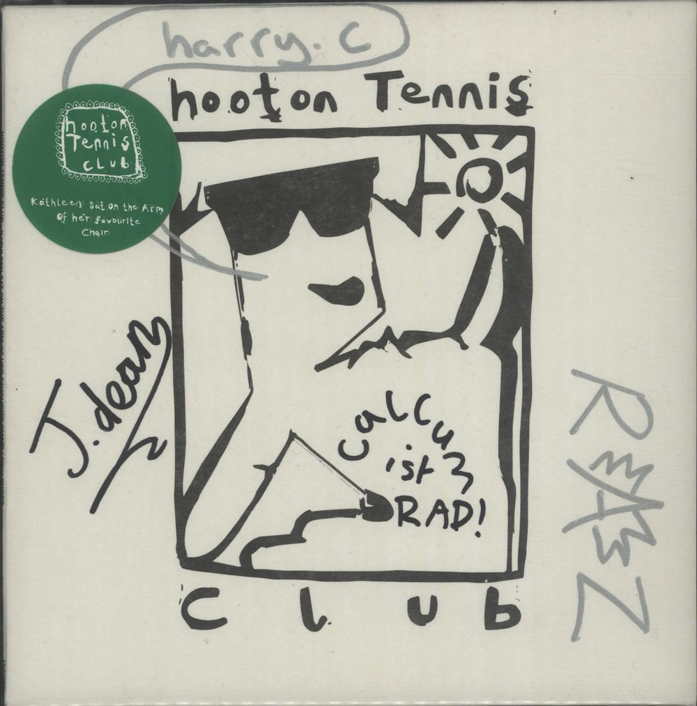 Hooton Tennis Club Kathleen Sat On The Arm Of Her Favourite Chair - Autographed UK 7" vinyl single (7 inch record / 45) HVN302