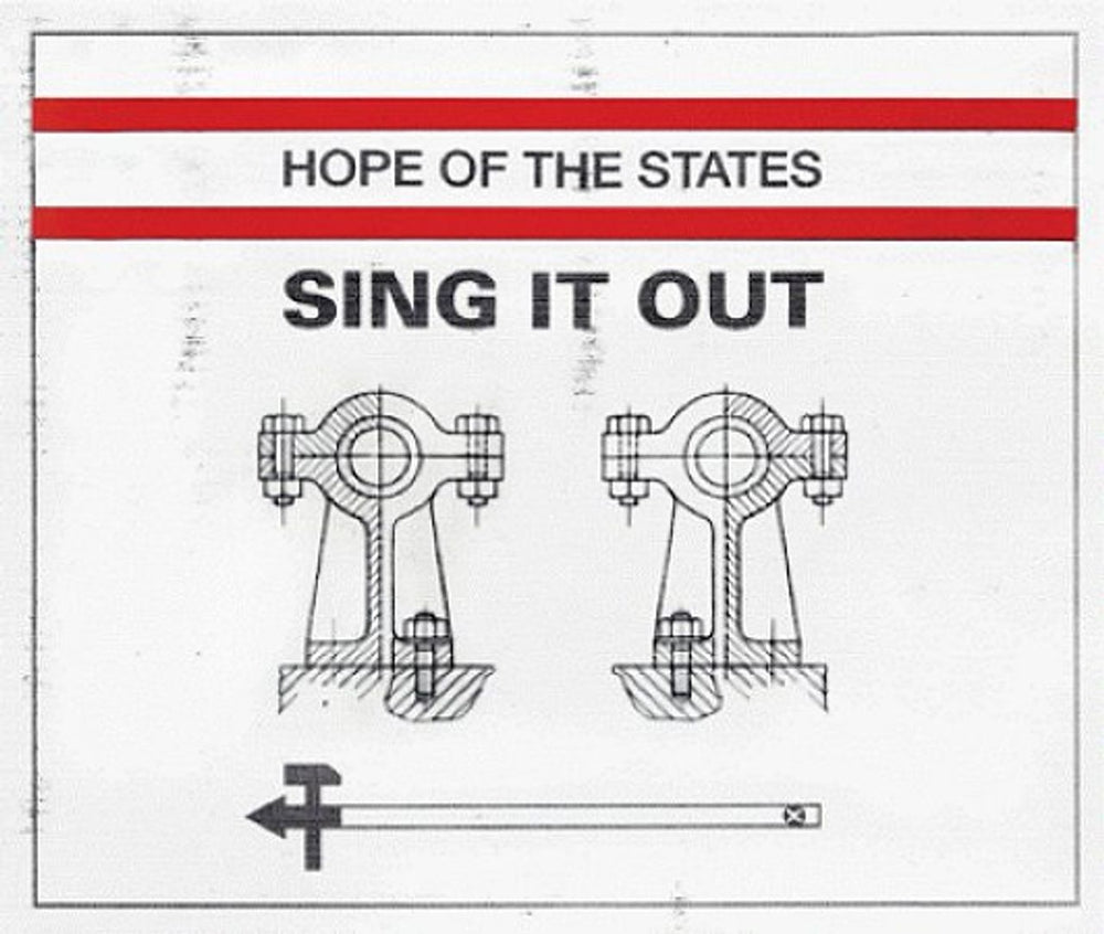 Hope Of The States Sing It Out UK 7" vinyl single (7 inch record / 45) LEFT703