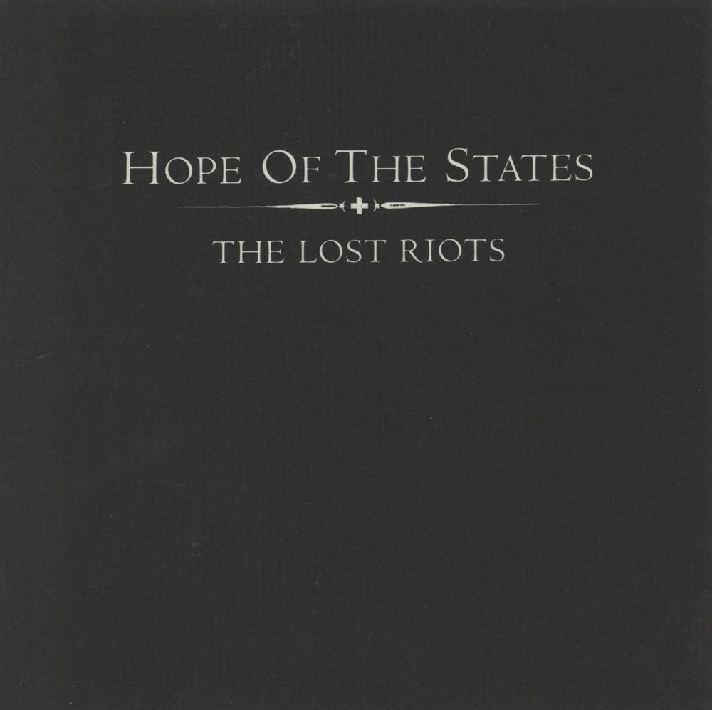 Hope Of The States The Lost Riots UK Promo CD album (CDLP) XPCD2927