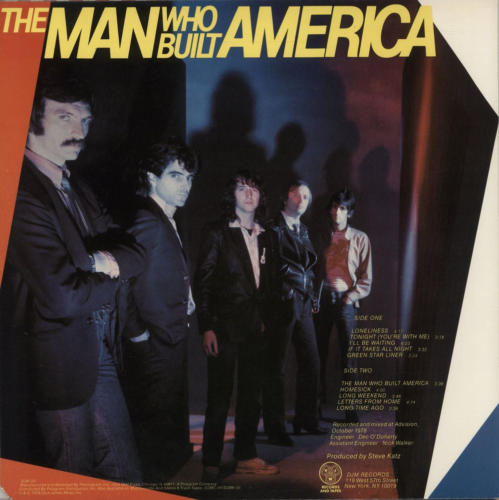 Horslips The Man Who Built America US vinyl LP album (LP record)