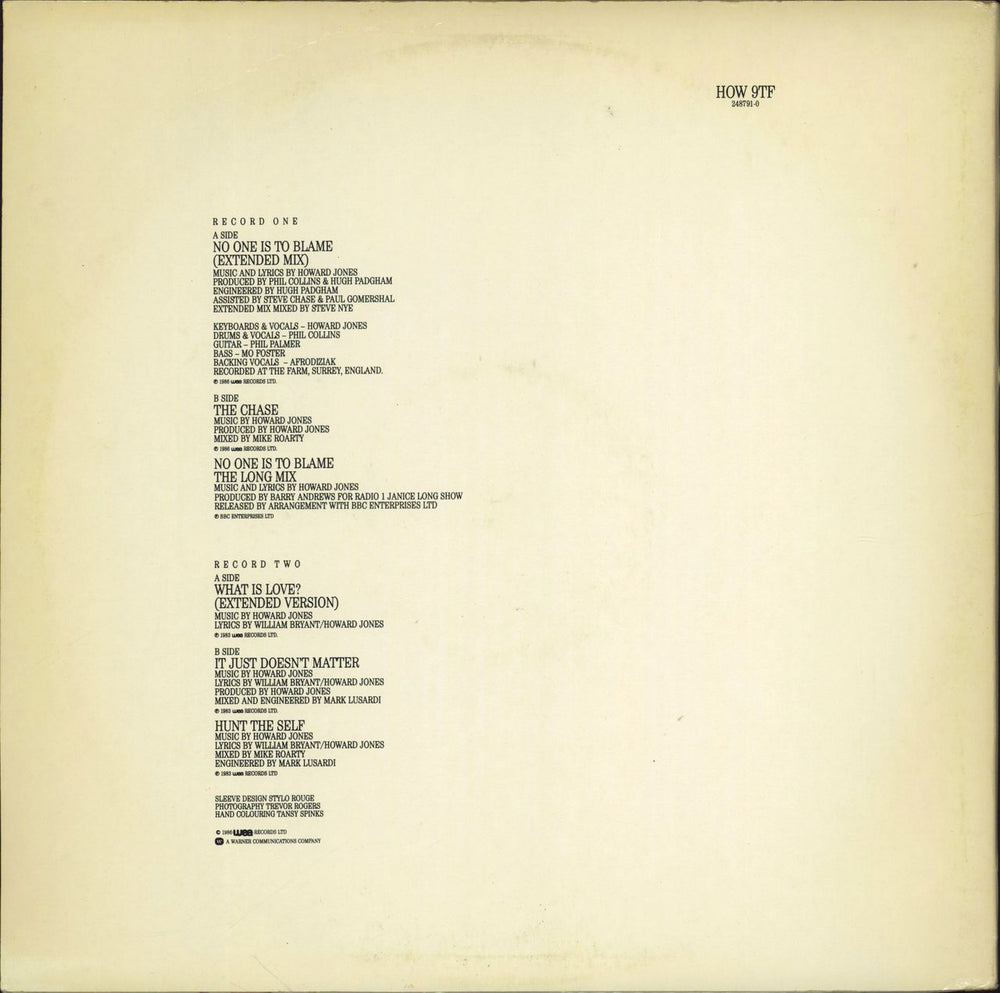 Howard Jones No One Is To Blame - Double Pack UK 12" vinyl single (12 inch record / Maxi-single)