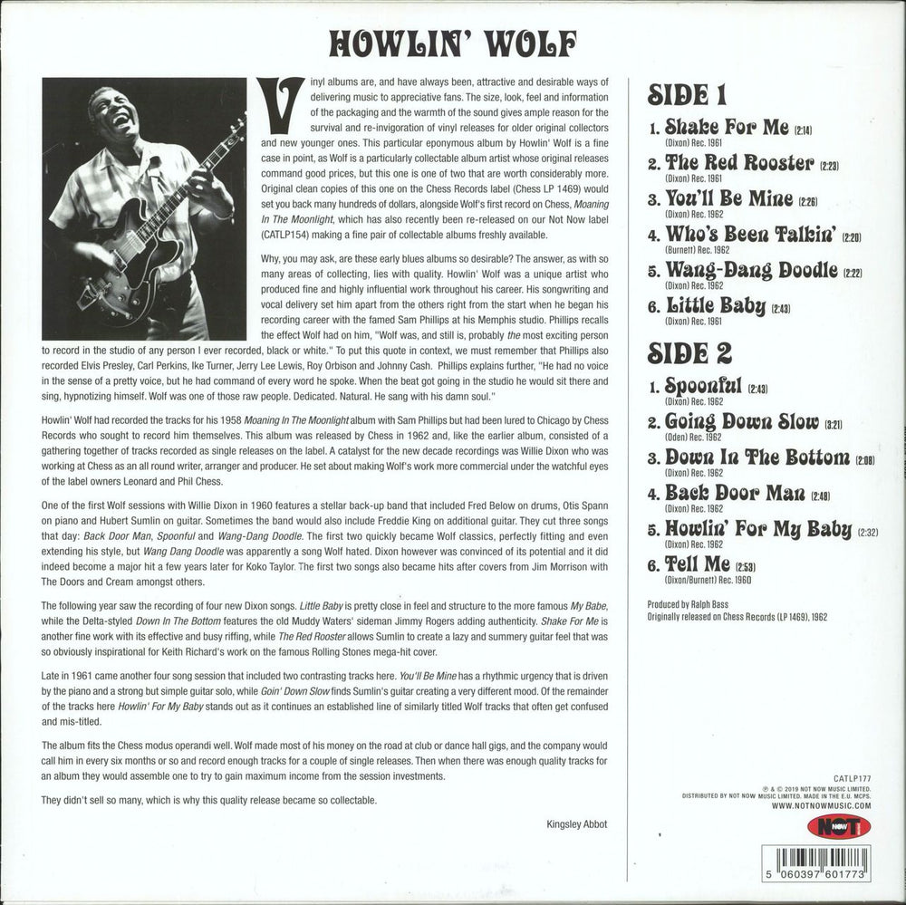 Howlin' Wolf Howlin' Wolf UK vinyl LP album (LP record) 5060397601773