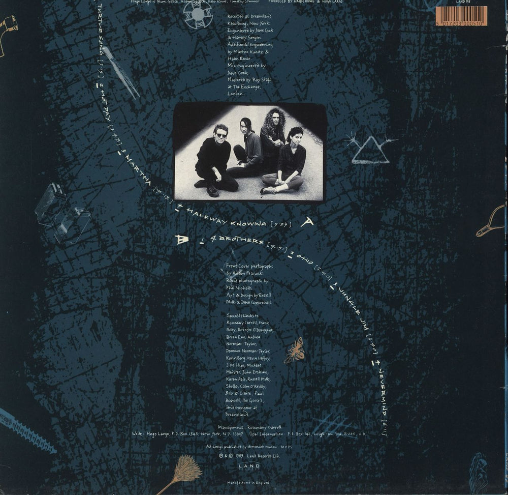 Hugo Largo Mettle UK vinyl LP album (LP record) HULLPME711201