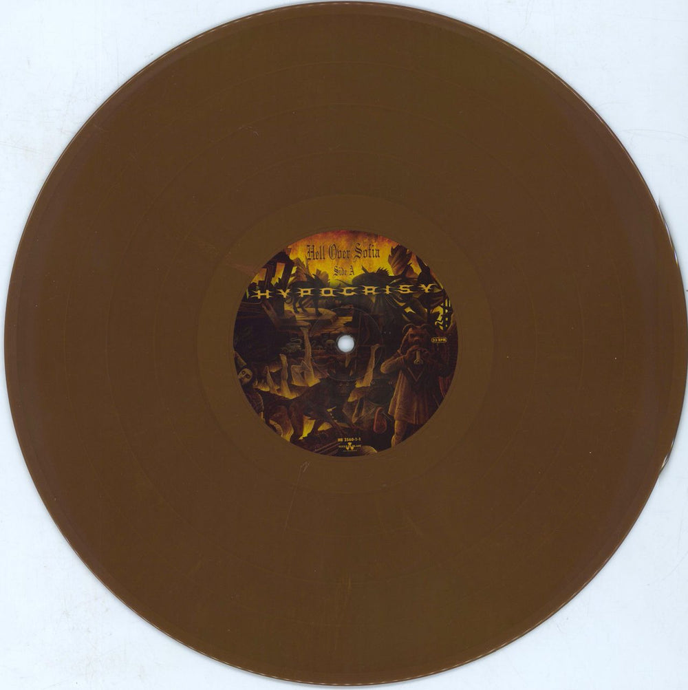 Hypocrisy Hell Over Sofia - Brown Vinyl German 2-LP vinyl record set (Double LP Album) HY32LHE794591