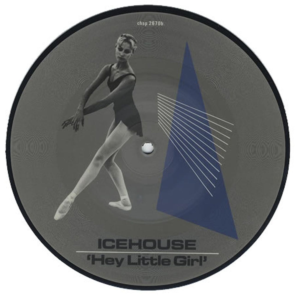 Icehouse Hey Little Girl UK 7" vinyl picture disc (7 inch picture disc single) CHSP2670