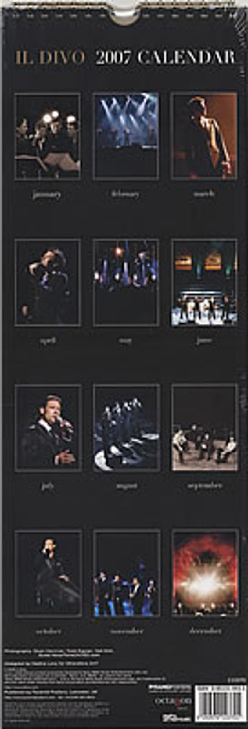 Il Divo Official Calendar 2007 [Slim] UK calendar IDICAOF385481