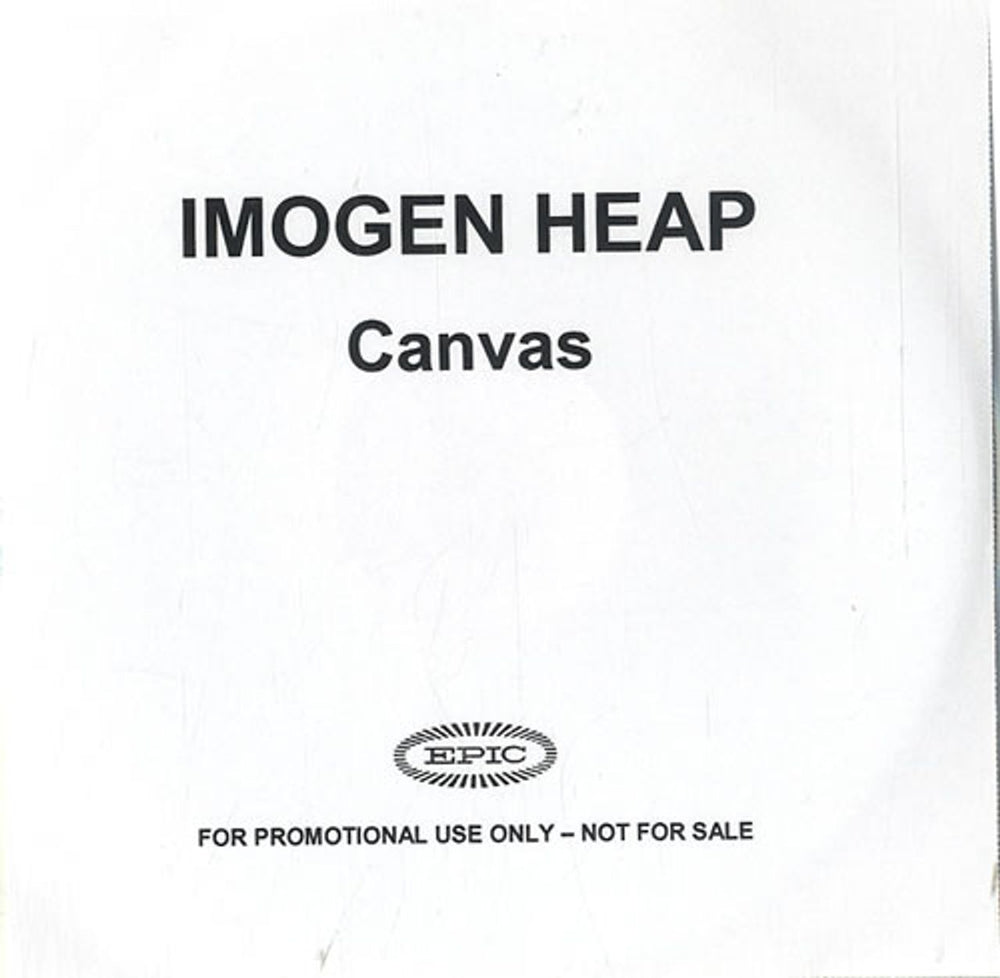 Imogen Heap Canvas UK Promo CD-R acetate CD-R