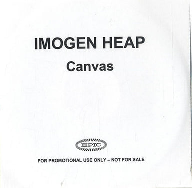 Imogen Heap Canvas UK Promo CD-R acetate CD-R