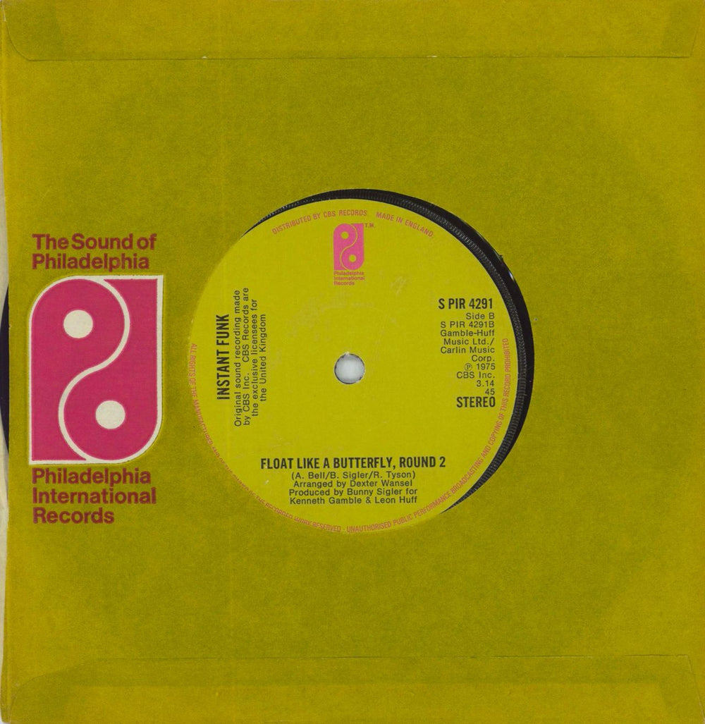 Instant Funk Float Like A Butterfly UK 7" vinyl single (7 inch record / 45)