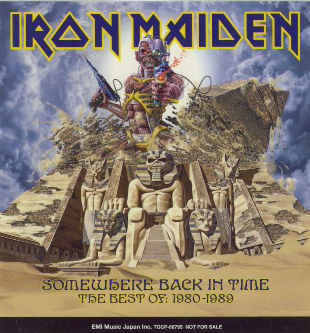 Iron Maiden Somewhere Back In Time: The Best Of 1980-1989 Japanese CD album (CDLP) 4988006862227