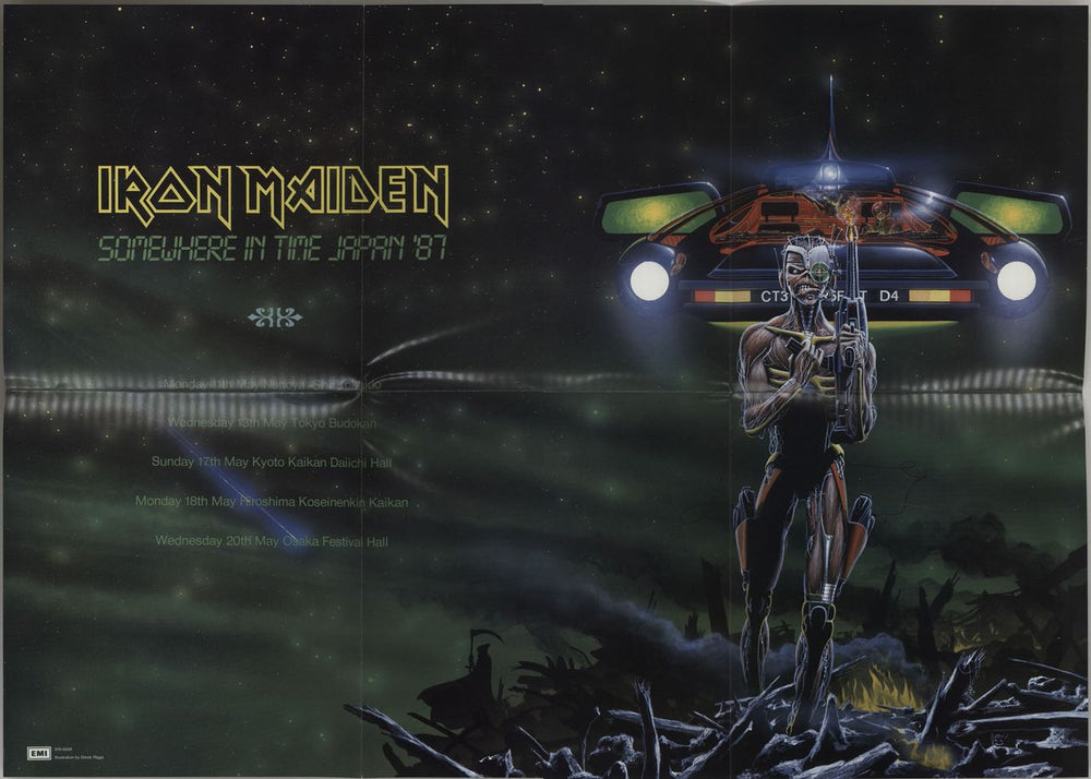 Iron Maiden Stranger In A Strange Land + Obi & Poster Japanese 12" vinyl single (12 inch record / Maxi-single) 4988006611924