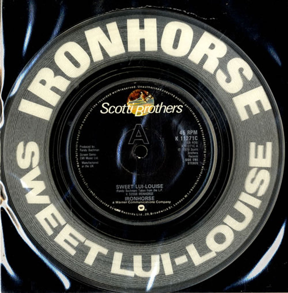 Ironhorse Sweet Lui-Louise - Clear Vinyl UK 7" vinyl single (7 inch record / 45) K11271C