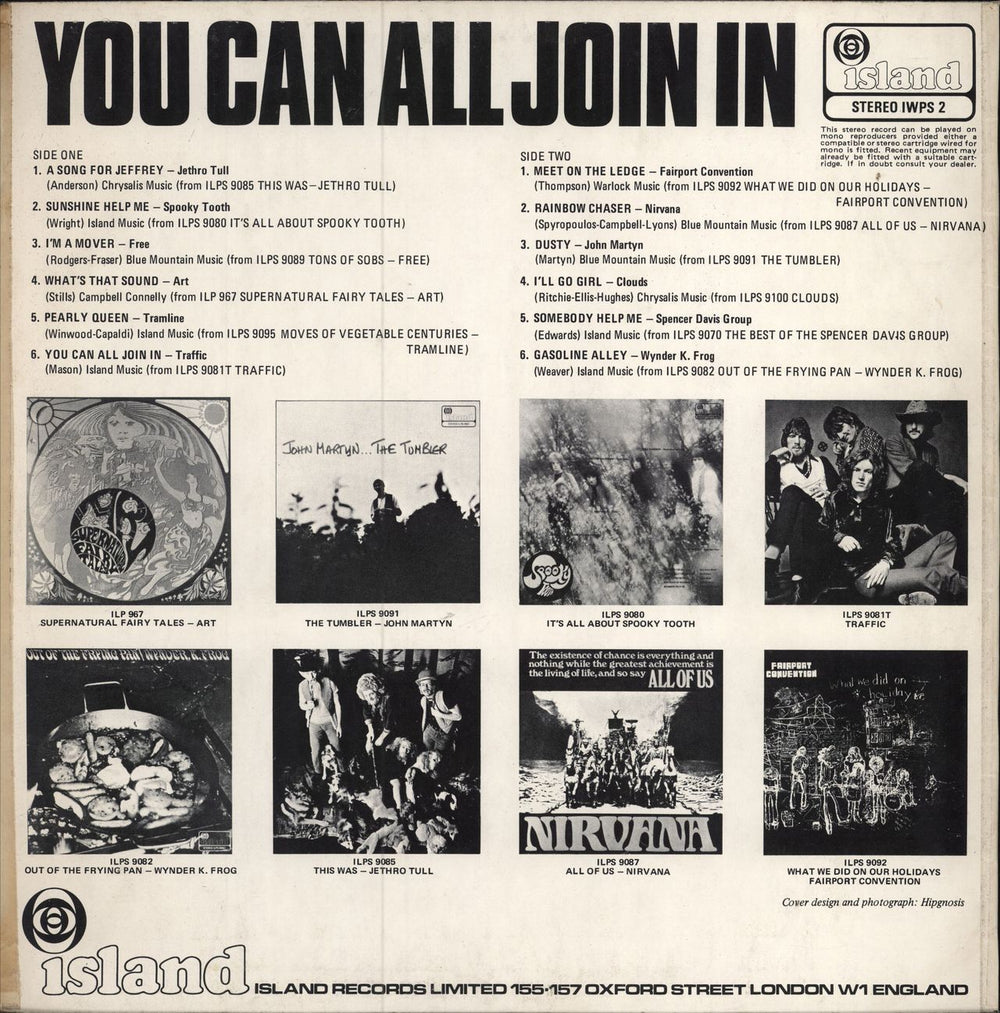 Island Records You Can All Join In - 3rd - Stickered - EX UK vinyl LP album (LP record)