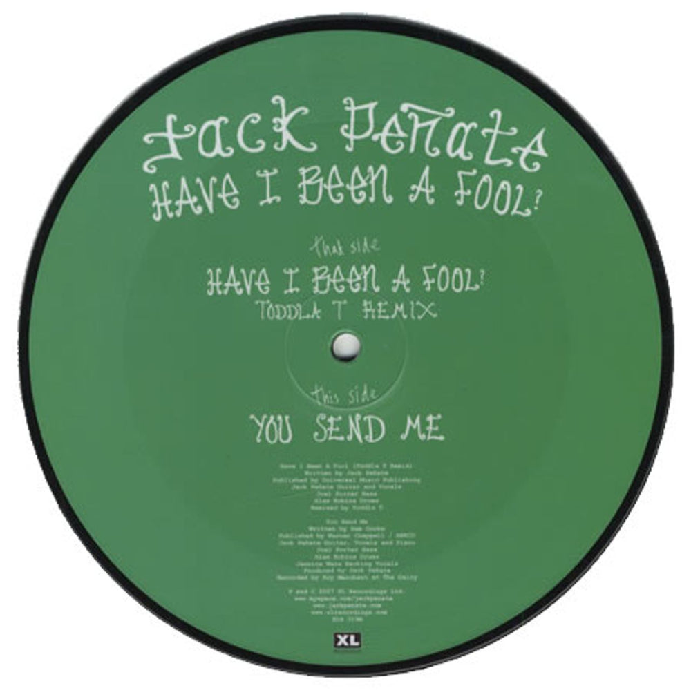 Jack Peñate Have I Been A Fool UK 7" vinyl picture disc (7 inch picture disc single) JPI7PHA421565