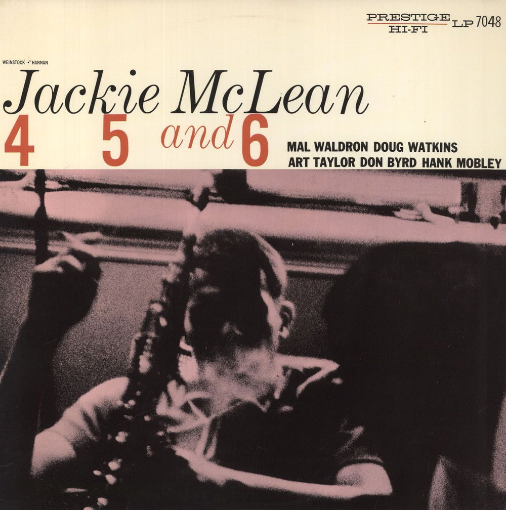 Jackie McLean 4, 5 And 6 - Four, Five & Six US vinyl LP album (LP record) OJC-056