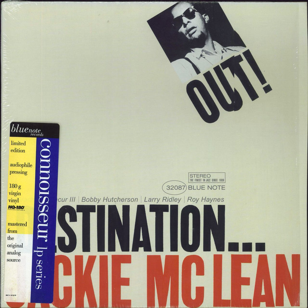 Jackie McLean Destination... Out! - 180gm - stickered shrink US vinyl LP album (LP record) B1-32087