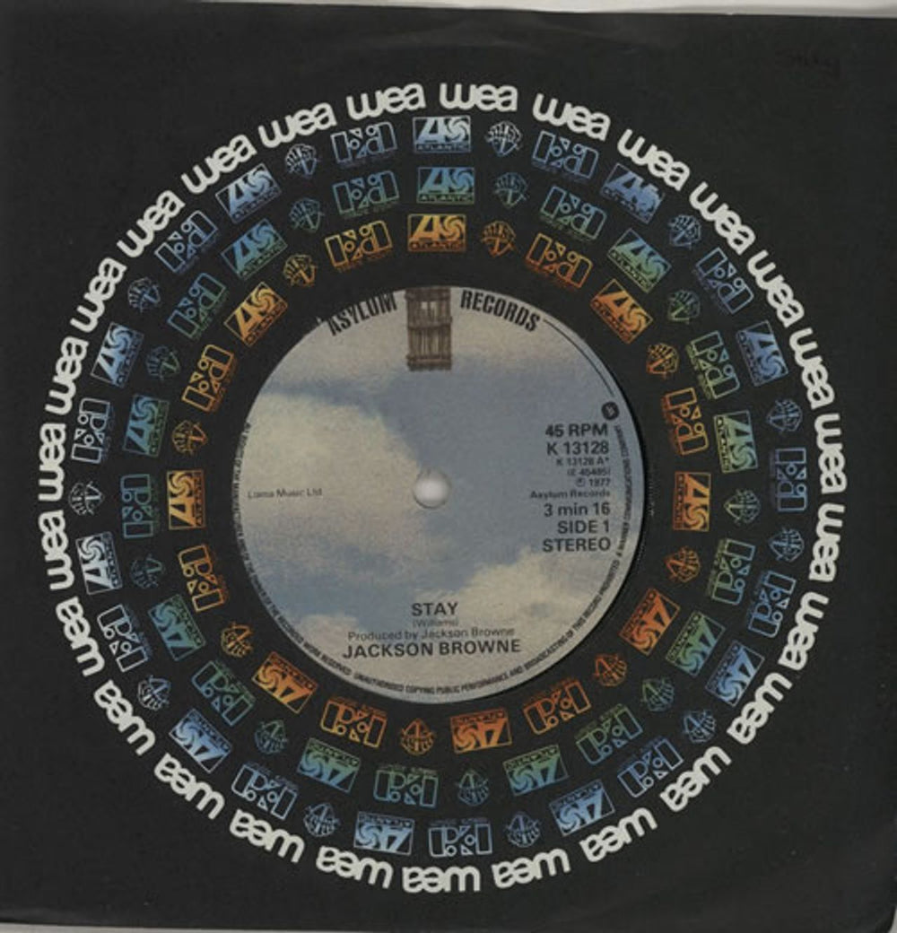 Jackson Browne Stay UK 7" vinyl single (7 inch record / 45) K13128