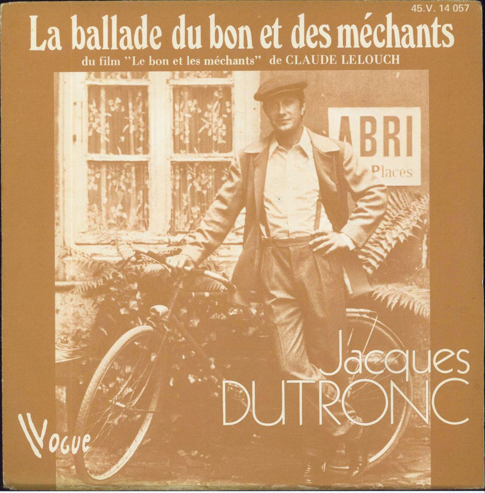 Jacques Dutronc La Ballade Du Bon Et Des Méchants + Sleeve French 7" vinyl single (7 inch record / 45) 45.V.14057