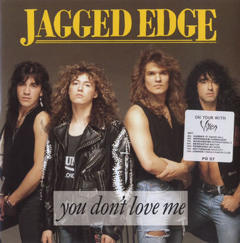 Jagged Edge (Rock) You Don't Love Me UK 7" vinyl single (7 inch record / 45) PO97