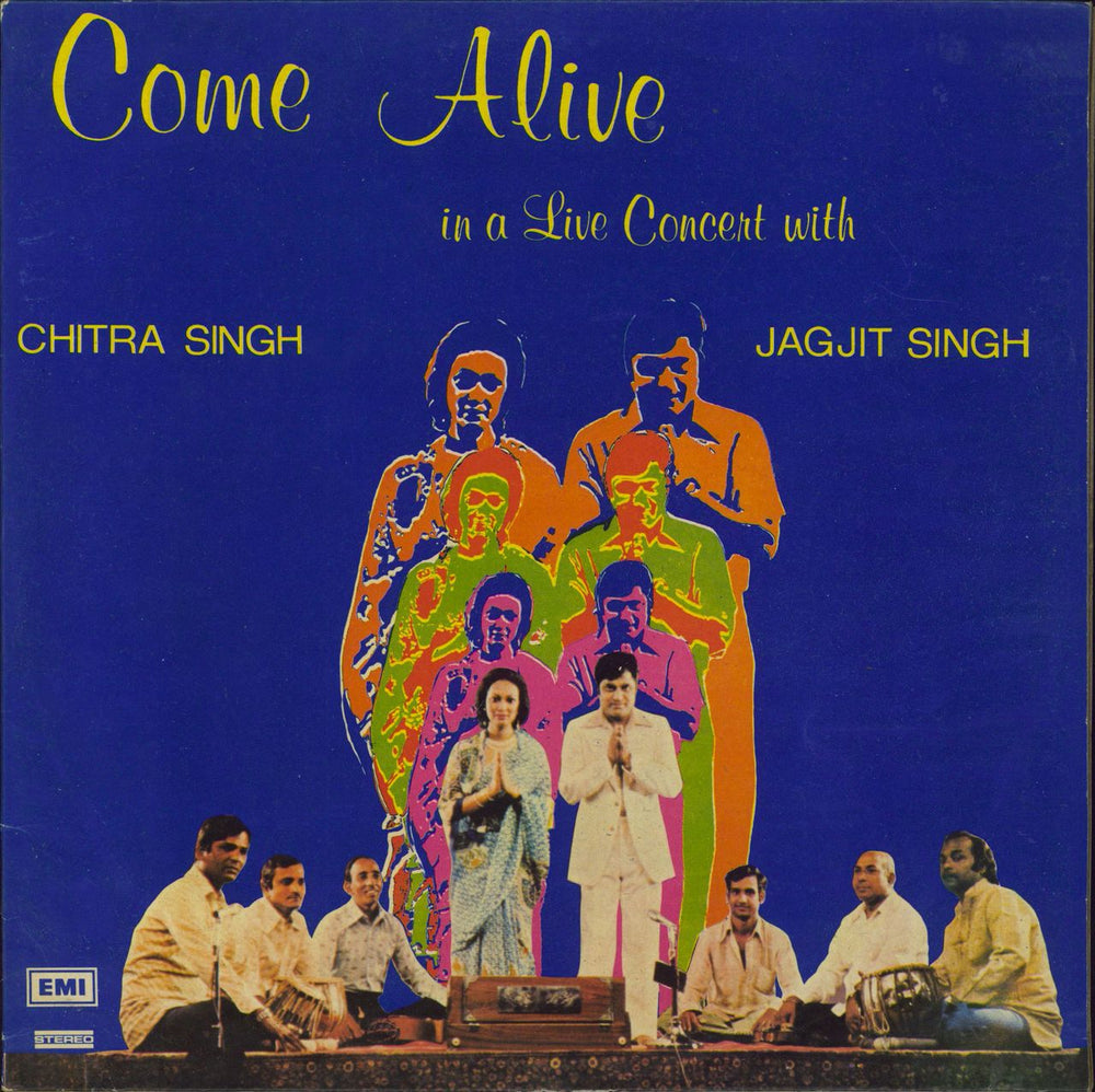 Jagjit & Chitra Singh Come Alive (In A Live Concert With Chitra Singh & Jagjit Singh) Indian 2-LP vinyl record set (Double LP Album) ECSD2819/20