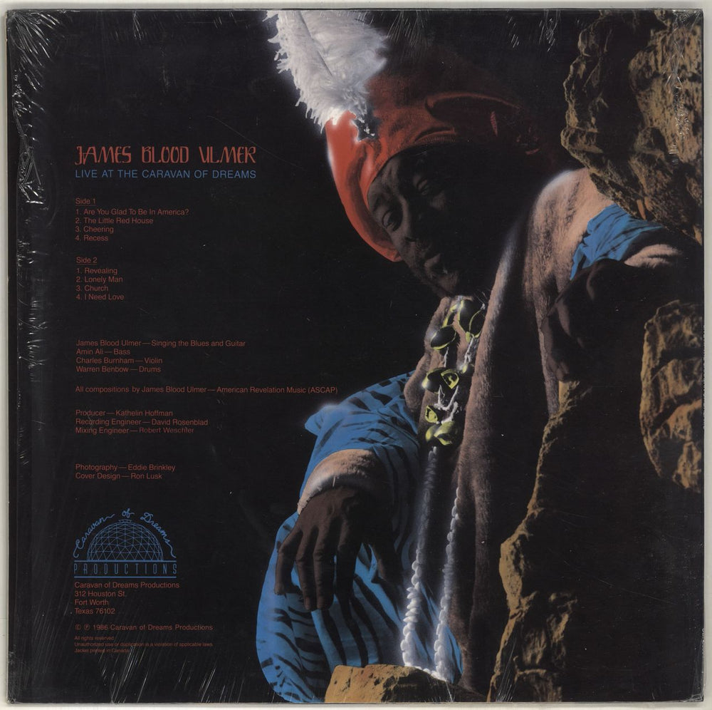 James Blood Ulmer Live At The Caravan Of Dreams US vinyl LP album (LP record)