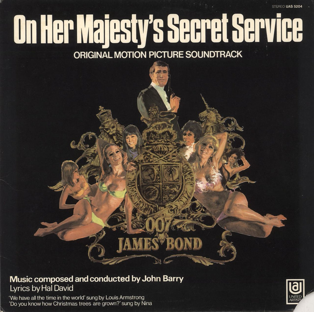 James Bond On Her Majesty's Secret Service US vinyl LP album (LP record) UAS5204