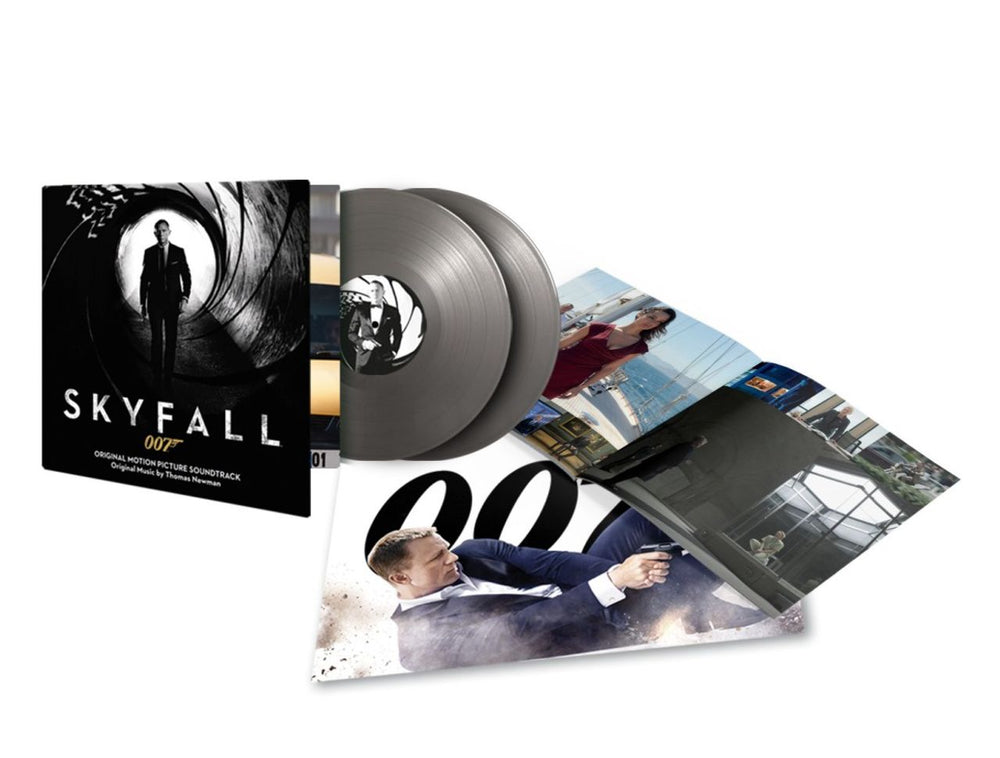 James Bond Skyfall - 10th Anniversary Edition Silver Vinyl + Poster UK 2-LP vinyl record set (Double LP Album) JBD2LSK802317