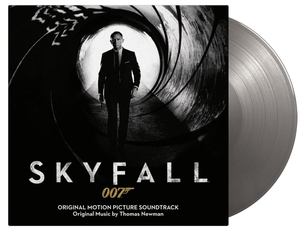 James Bond Skyfall - 10th Anniversary Edition Silver Vinyl + Poster UK 2-LP vinyl record set (Double LP Album) MOVATM177