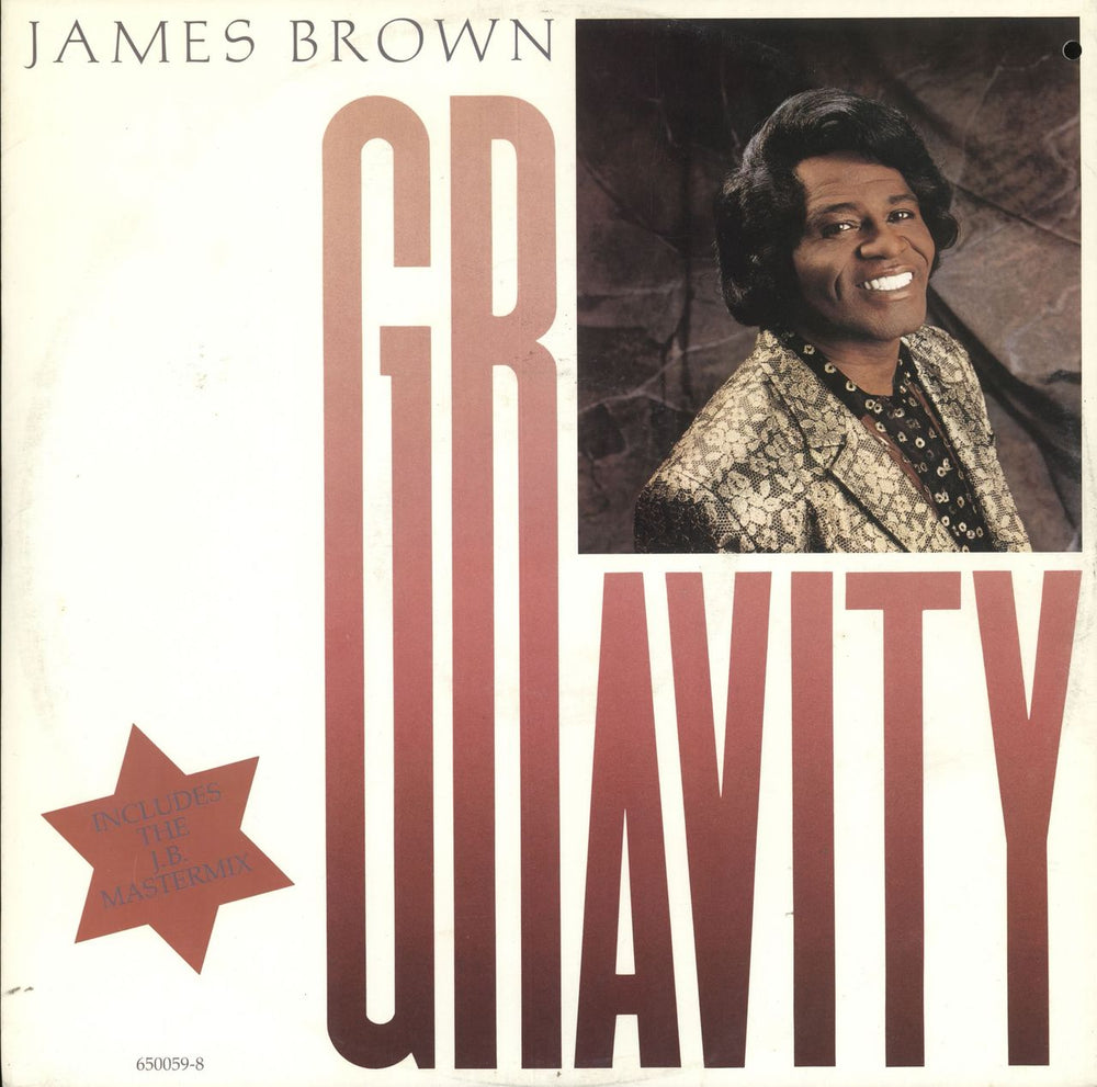 James Brown Gravity UK 12" vinyl single (12 inch record / Maxi-single) 650059-8