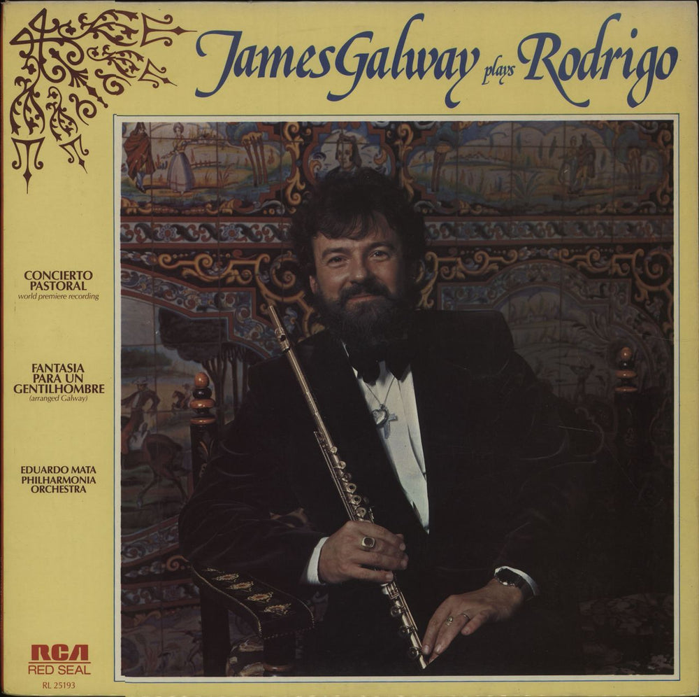 James Galway James Galway Plays Rodrigo UK vinyl LP album (LP record) RL25193