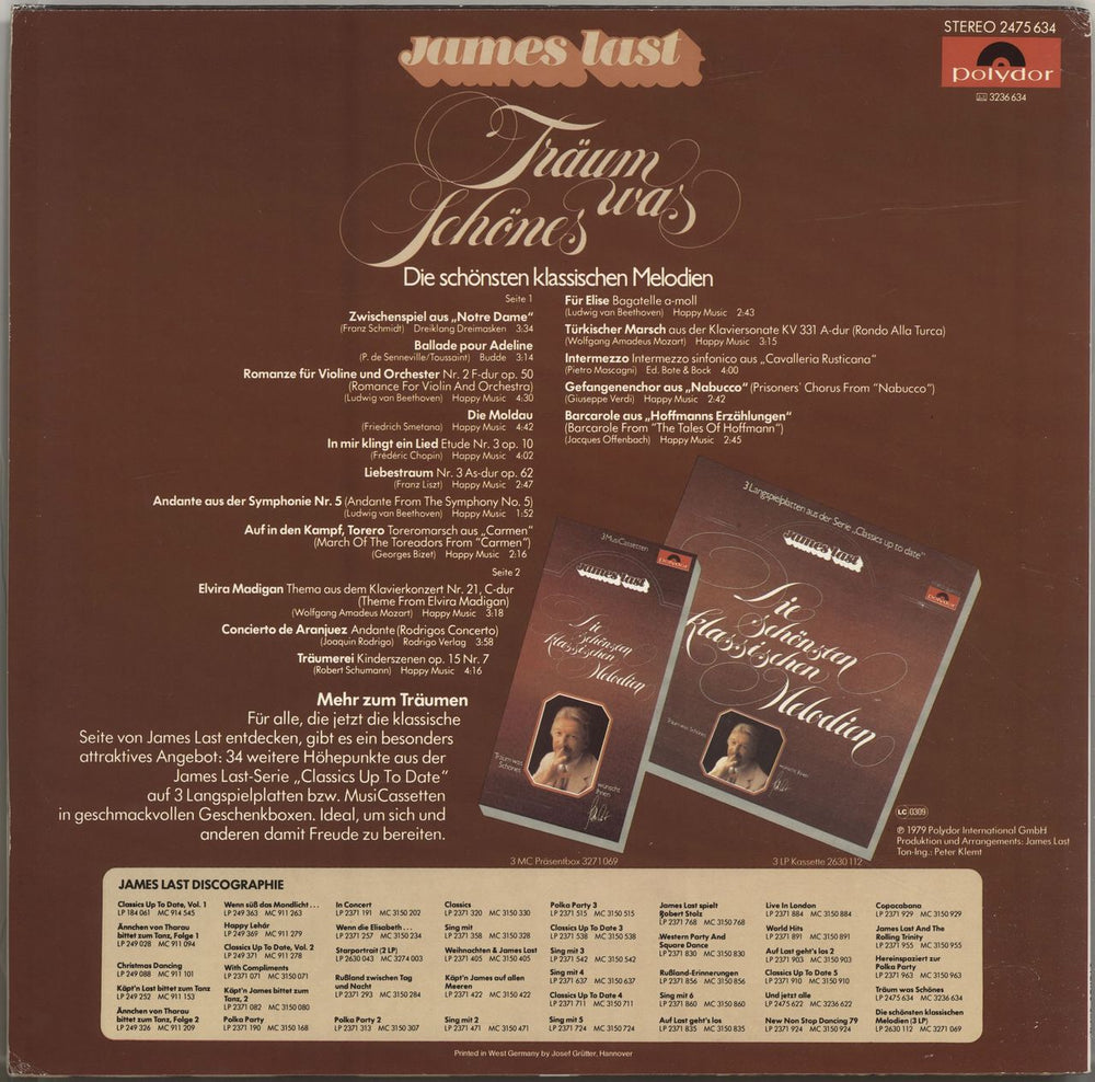 James Last Traeum Was Schoenes German vinyl LP album (LP record)