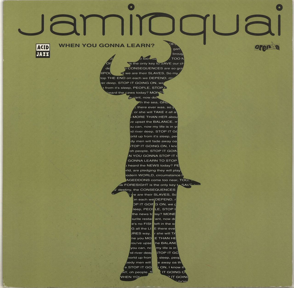 Jamiroquai When You Gonna Learn UK 12" vinyl single (12 inch record / Maxi-single) JAZID46T