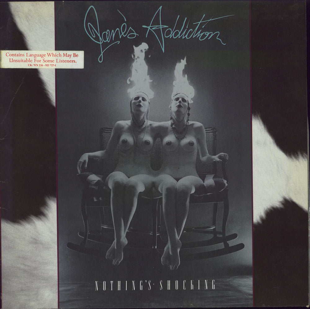 Janes Addiction Nothing's Shocking - Stickered - EX UK vinyl LP album (LP record) WX216