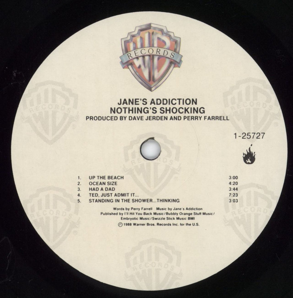 Janes Addiction Nothing's Shocking US vinyl LP album (LP record) JANLPNO798875