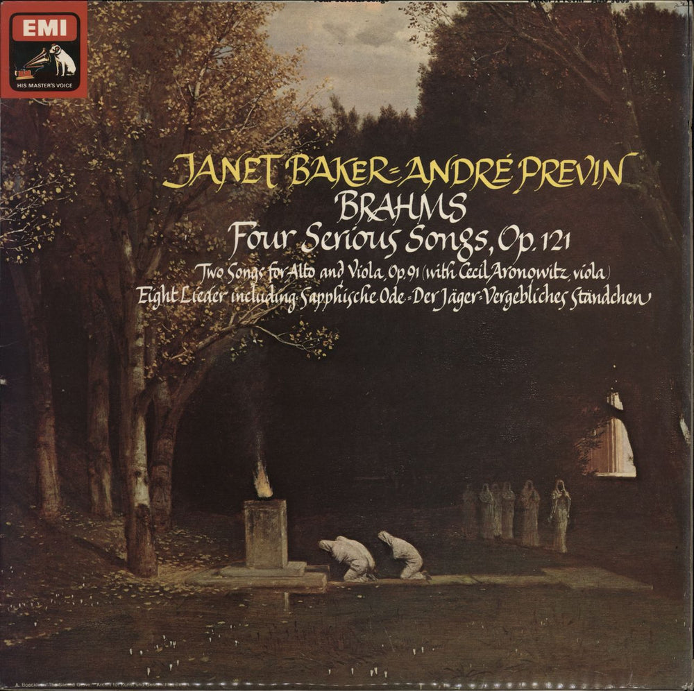 Janet Baker Brahms: Four Serious Songs, Op.121 UK vinyl LP album (LP record) ASD3605