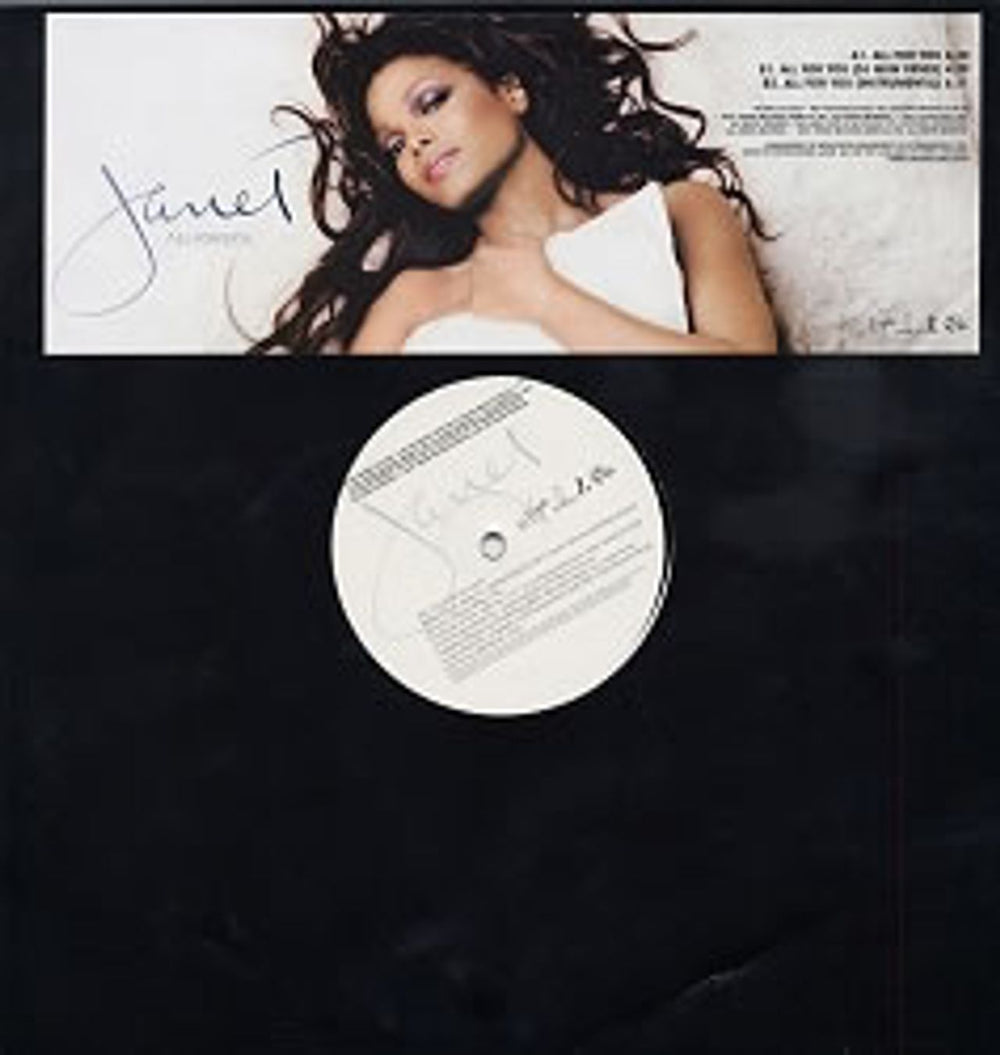 Janet Jackson All For You UK Promo 12" vinyl single (12 inch record / Maxi-single) VSTDJ1801