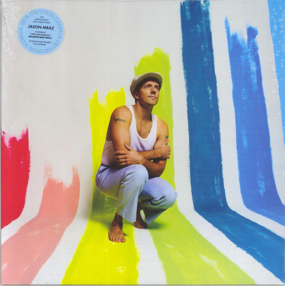 Jason Mraz Mystical Magical Rhythmical Radical Ride - Blue Vinyl - Sealed UK vinyl LP album (LP record) 4050538893625