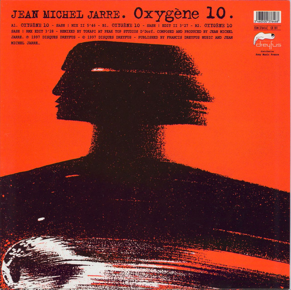 Jean-Michel Jarre Oxygene 10 French 12" vinyl single (12 inch record / Maxi-single) 3460500376468