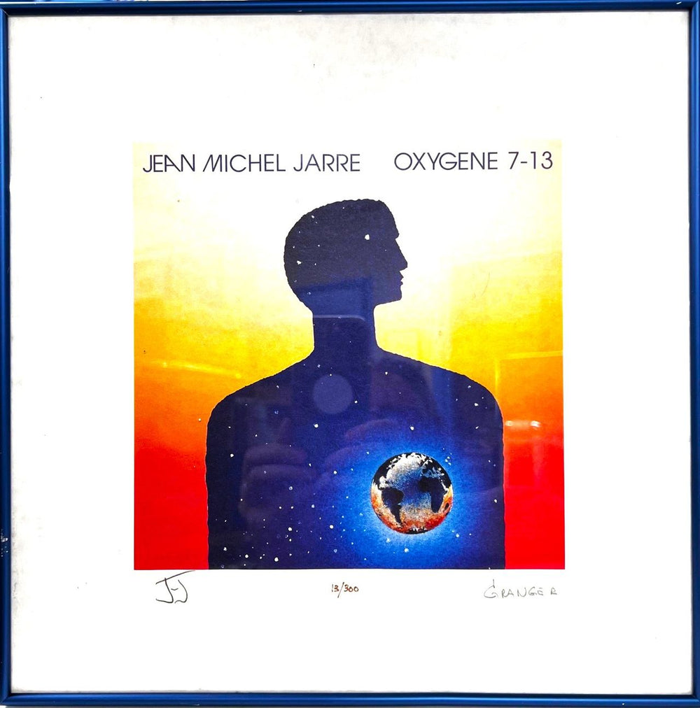 Jean-Michel Jarre Oxygene 7-13 - Signed Artwork Print UK memorabilia SIGNED LITHO PRINT