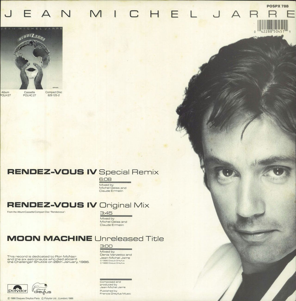 Jean-Michel Jarre Rendez-vous Iv - Face Slv UK 12" vinyl single (12 inch record / Maxi-single) 042288504511