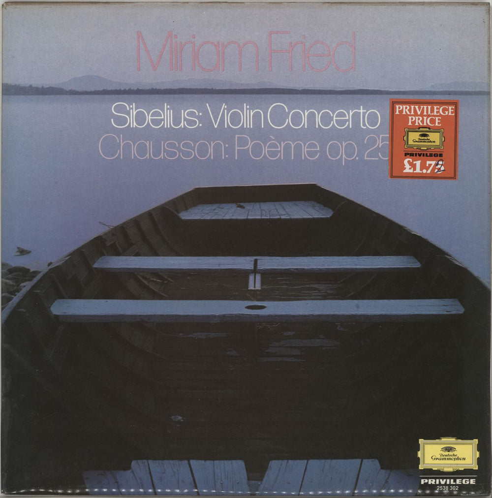 Jean Sibelius Sibelius: Violin Concerto / Chausson: Poème Op. 25 UK vinyl LP album (LP record) 2538302