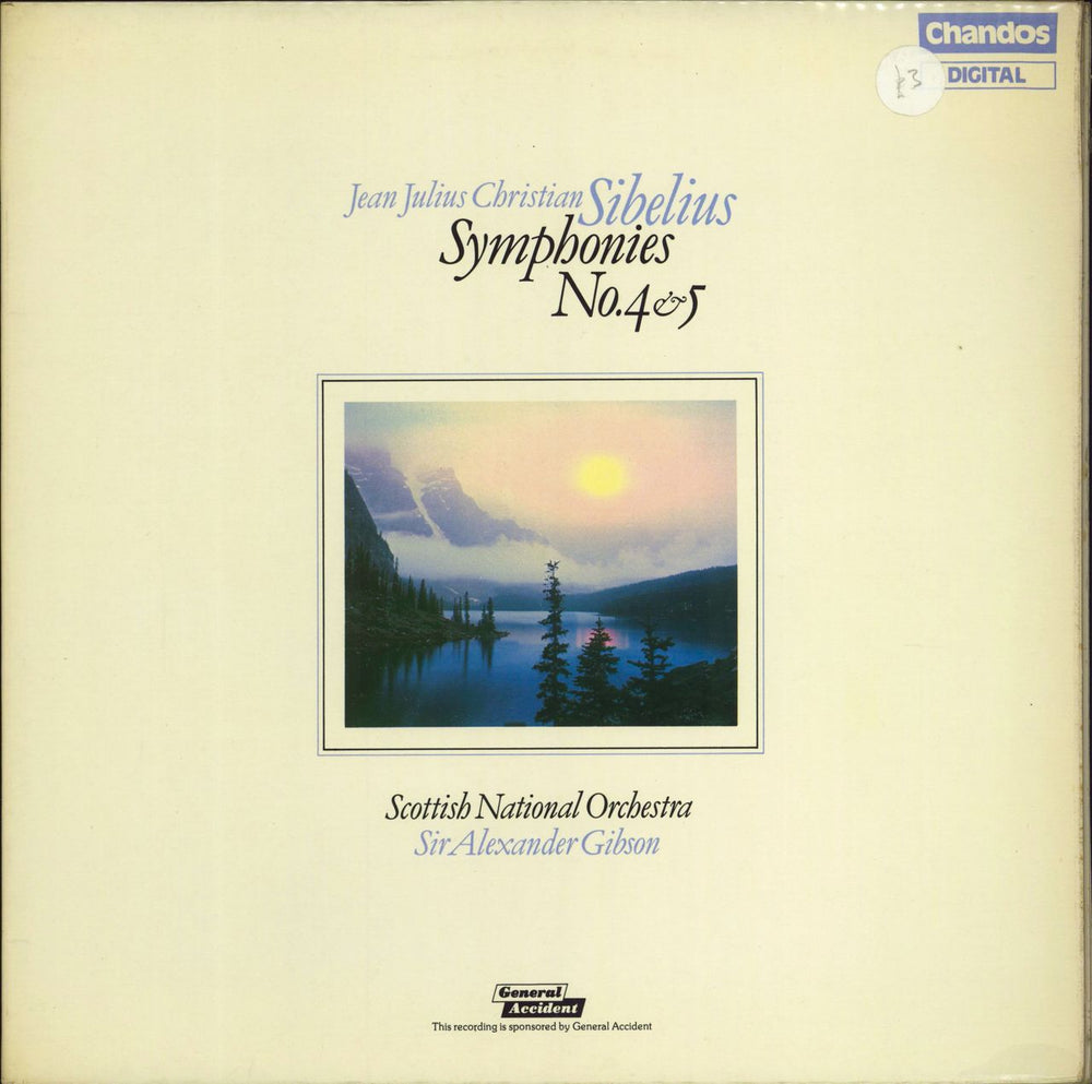 Jean Sibelius Symphonies No. 4 & 5 UK vinyl LP album (LP record) ABRD1074